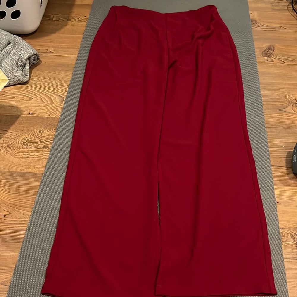 New never worn red, Shein dress pants